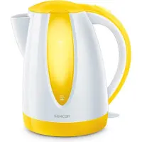 Sencor SWK 1816YL, 1,8 l, 2000 W, Weiß, Gelb, Kunststoff, Wasserstandsanzeige, Überhitzungsschutz