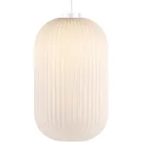 Nordlux Milford 20 Pendelleuchte Opal - , Milford 20, dimmbar, Weiß, für Wohnzimmer, Glas, Skandinavisch