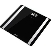 Monzana Personenwaage Digital BIA Analyse Waage für 10 Nutzer 30x30cm