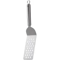 Rösle Grillwender RÖSLE "Burger Wender, 25120", silber (silberfarben), Edelstahl 18/10, Küchenpaletten, Grillwender, in Profiqualität mit Lochung, Rundgriff und Aufhängeöse, Edelstahl