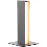 SLV 232175 H-POL TWIN 30, Wege- und Standleuchte, zweiflammig, LED, 3000 K, anthrazit, L/B/H 16,5/16,5/36 cm
