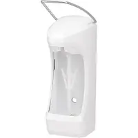 Ophardt hygiene OPHARDT RX 5 M Eurospender, Manueller Seifen-/Desinfektionsmittelspender aus Kunststoff, Ohne Leerflasche, abschließbar, kurzer Bedienhebel, DHP