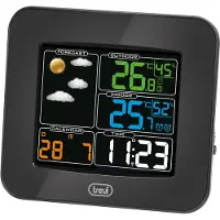 Trevi ME 3165 RC Wetterstation mit Aussensensor Schwarz