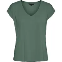 Vero Moda "VMFILLI SS V-NECK TEE GA NOOS" Materialmix, relaxed fit