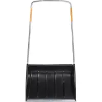 Fiskars SnowXpert, Snow scoop, Stahl, Schwarz, Ergonomisch, 720 mm, 4,05 kg