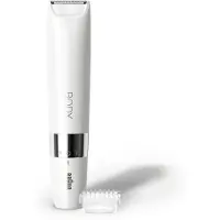 Braun Body Mini Trimmer BS1000, Elektrische Körperhaarentfernung für Frauen und Männer, Weiß