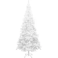 vidaXL Künstlicher Weihnachtsbaum L 240 cm Weiß