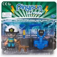 Pinypon Action Segway Polizeifahrzeug Blau Blau One Size