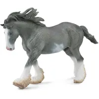 Collecta Figur Clydesdale Hengst schwarz Sabino Road 88620