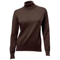 HEINE Rollkragenpullover "Rollkragen-Pullover", Damen, Gr. 50, braun (schokobraun), 100% Baumwolle, unifarben, Pullover Rollkragenpullover