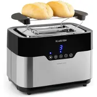 Klarstein Arabica Toaster 920W LED-Display Touch-Bedienfeld Edelstahl