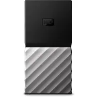Western Digital My Passport SSD, 2 TB, USB Typ-C, 3.2 Gen 1 (3.1 Gen 1), 540 MB/s, Schwarz, Silber