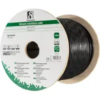 Deltaco TP-49B, 100 m, Cat6, U/FTP (STP), Schwarz