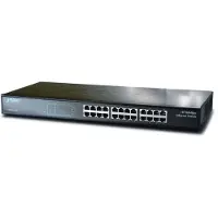 Planet FNSW-2401, Unmanaged, Fast Ethernet (10/100), Vollduplex, Rack-Einbau, 1U