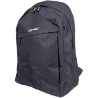 Manhattan Knappack Notebookrucksack, Für Notebooks bis 15,6", Top Load, sehr leicht, schwarz, 39,6 cm (15.6"), Notebook-Gehäuse, Polyester, PVC