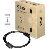 Club 3D CLUB3D USB Gen2 Type C Video 4K60Hz, Data 10Gbps and 100W, 1 m, USB C, USB C, USB 3.2 Gen 2 (3.1 Gen 2), Stecker/Stecker, Schwarz