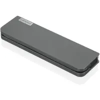 Lenovo USB-C Mini Dock, Kabelgebunden, USB 3.2 Gen 1 (3.1 Gen 1) Type-C, 3,5 mm, 10,100,1000 Mbit/s, Grau, CB, BSMI, SII, CU, Ukraine, Kvalitet, LOA, NOM, cULus, FCC, ICES, CE, RCM, VCCI, KCC, EAC