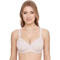 Susa Minimizer-BH "London", Damen, Gr. 90, Cup E, rosa (sand), Obermaterial: 77% Polyamid, 23% Elasthan, unifarben, BHs Minimizer-BH, mit Bügeln