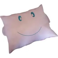 Unyqoos Slapie Kinderkissen – Erstlingskissen für Kinder ab 2 Jahren, 60×70 cm, Weiß, dünn & stützend, atmungsaktiver Bezug, antiallergisch, waschbar 60 °C, mit Ohren