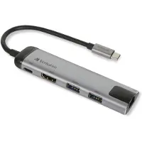 Verbatim Usb-c Multiport Usb 3.0 Hdmi Gigabit Ethernet Hub