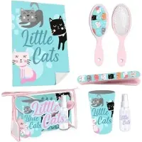 Kids Licensing Toilettenbeutel gefüllt Little Cats blau 6-teilig