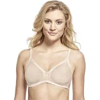 Susa Bügelloser BH "BH ohne Bügel Topsy", Damen, Gr. 80, Cup D, beige (shell), Stoff, Obermaterial: 40% Baumwolle CO. 30% Polyamid PA. 30% Elasthan EL., BHs Bügelloser BH