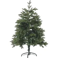 Beliani Weihnachtsbaum 120 cm Grün aus Kunststoff mit Ständer Weihnachtszeit/ Weihnachten/ Wohnzimmer Modern