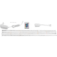 Beliani LED-Streifen Set bunt 16 Farben RGB 4 x 60 cm mit Fernbedienung selbstklebend wassserdicht IP65 KALADAN