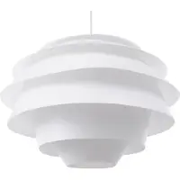 Beliani Hängeleuchte Weiß Kunststoff Schirm in Blumenform Rose Kinderzimmer Beleuchtung Spiral-Optik Modernes Design