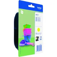 Brother Ink LC221YBP, Standardertrag, Gelb, Tinte auf Pigmentbasis, 1 Stück(e), 260 Seiten, Einzelpackung