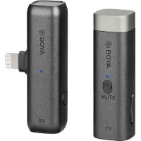Boya BY-WM3U Mikrofon Grau Handy/Smartphone Mikrofon
