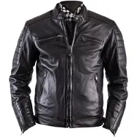 Helstons Cruiser Rag Lederjacke M Herren Rindleder schwarz, M