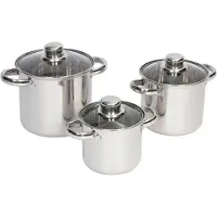 Bo Camp Bo-Camp 3-tlg. Kochtopf-Set Royal Plus 1,3/2/3 L 2100940