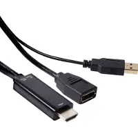 Club 3D CLUB3D HDMI to DisplayPort Adapter Male/Female, HDMI, DisplayPort, 0,18 m, Schwarz