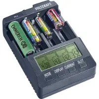 Voltcraft IPC-3 Rundzellen-Ladegerät LiIon, NiCd, NiMH 10440, 14500, 16340, 16650, 17355, 17500, 17670, 18490, 18500, 1