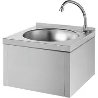 Delabie Waschtisch SXS kpl. mit Selbstschl.-Ventil Edst. 1.4301 sat.