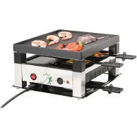 Solis 7611210977568, 4 Person(en), Edelstahl, Schwarz, Silber, Temperatur, Tasten, Drehregler, 1020 W
