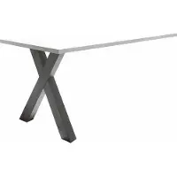Mäusbacher Anbautisch MÄUSBACHER "Mio", schwarz-weiß (graphit, weiß matt), B:140cm H:75cm T:70cm, Holzwerkstoff, Ansatztischplatten, Anbautisch
