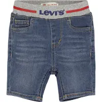 Levi's Straight Fit Jeansshorts mit Logostreifen