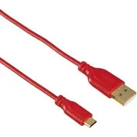 Hama USB A - Micro-USB B M/M 0.75m, 0,75 m, USB A, Micro-USB B, USB 2.0, Männlich/Männlich, Rot