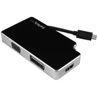 StarTech.com .com Audio Video Reiseadapter - 3in1 USB-C auf VGA, DVI oder HDMI - 4K, USB Typ-C, DVI-Ausgang, HDMI-Ausgang, VGA-Ausgang (D-Sub), 3840 x 2160 Pixel