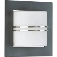 Albert 626058 Wandleuchte Typ Nr. 6058 - Farbe: Edelstahl/anthrazit für 1 x Lampe, E27