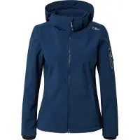 CMP Softshelljacke "WOMAN JACKET DET HOOD" mit Kapuze mit Kapuze, wind- und wasserabweisend