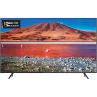 Samsung GU43TU7199 108 cm (43 Zoll) 4K Ultra HD LCD-Fernseher, LED-Backlight, 2000 Hz, DVB-T/-T2/-C/-S2 Empfänger, HbbTV, Internetfähig, WLAN, Webbrowser, App-Store Anbindung, CI+, , 96 kWh/Jahr