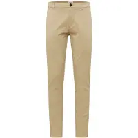 Lindbergh Chinohose , Herren, Gr. 40, Länge 32, beige (sand), Stoff, Obermaterial: 98% Baumwolle, 2% Elasthan, slim fit normal, Hosen Chinohose, mit Stretch