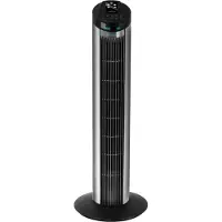 Cecotec EnergySilence 890 Skyline, Haushaltsturmventilator, Schwarz, Silber, Flur, Tasten, Kabellos, 7,5 h, LCD