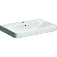 Geberit Smyle Square Waschtisch 500249, 75x48cm, mit Hahnloch und Überlauf, 500.249.01.1, Farbe: Weiß