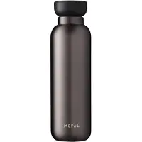 Mepal Ellipse Thermoflasche 500 ml, Robuste und langlebige Trinkflasche aus doppelwandigem Edelstahl, Farbe: titanium