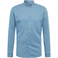 Jack & Jones Logo Stretch Denim Langarmhemd