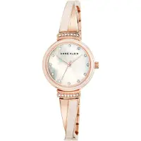 Anne Klein Damen Uhr Ak/2216Blrg Quarz Swarovski Kristalle 30m wasserdicht Mineralglas elegant weiß